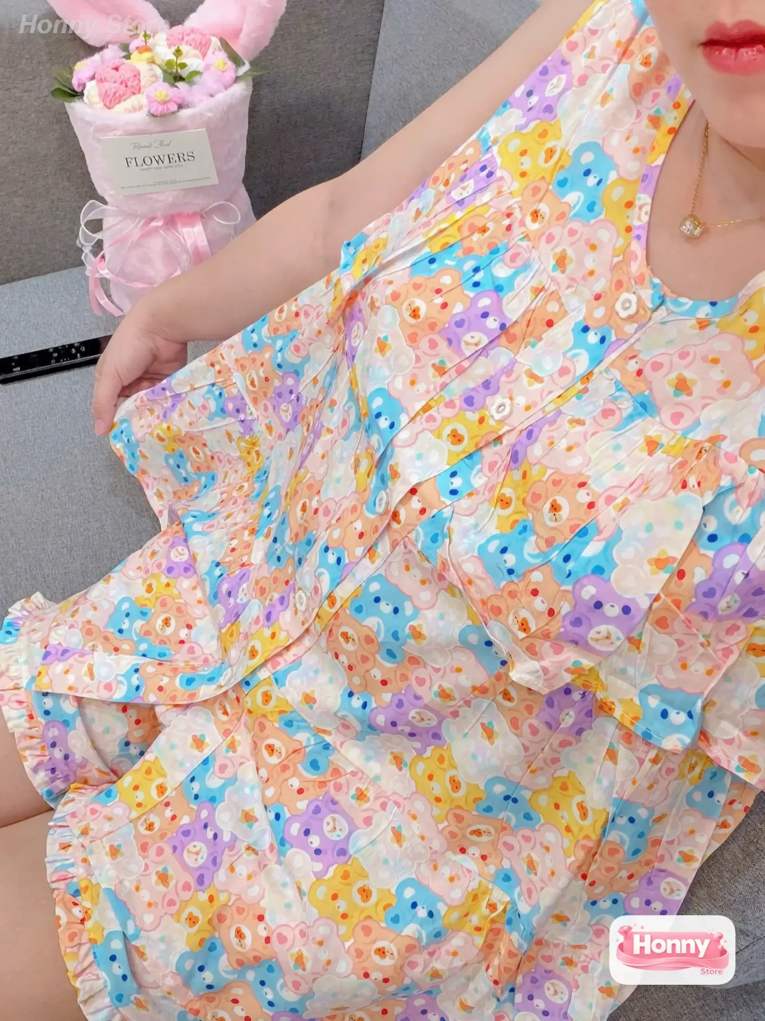 Màu Gấu pastel sắc màu