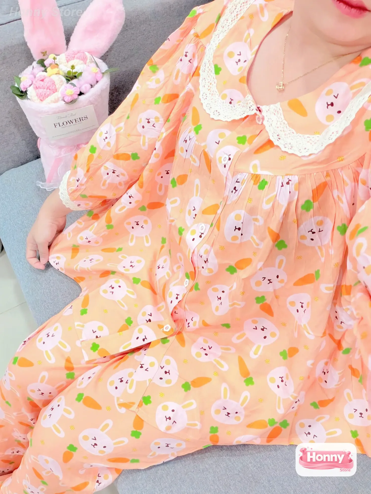 Màu Cam đào thỏ cà rốt