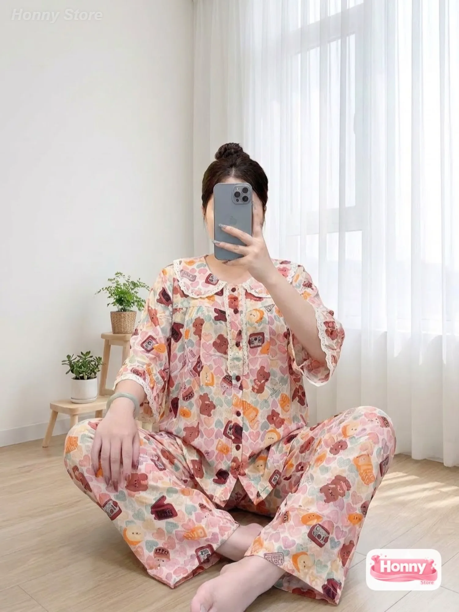 Màu Hồng phấn gấu tim