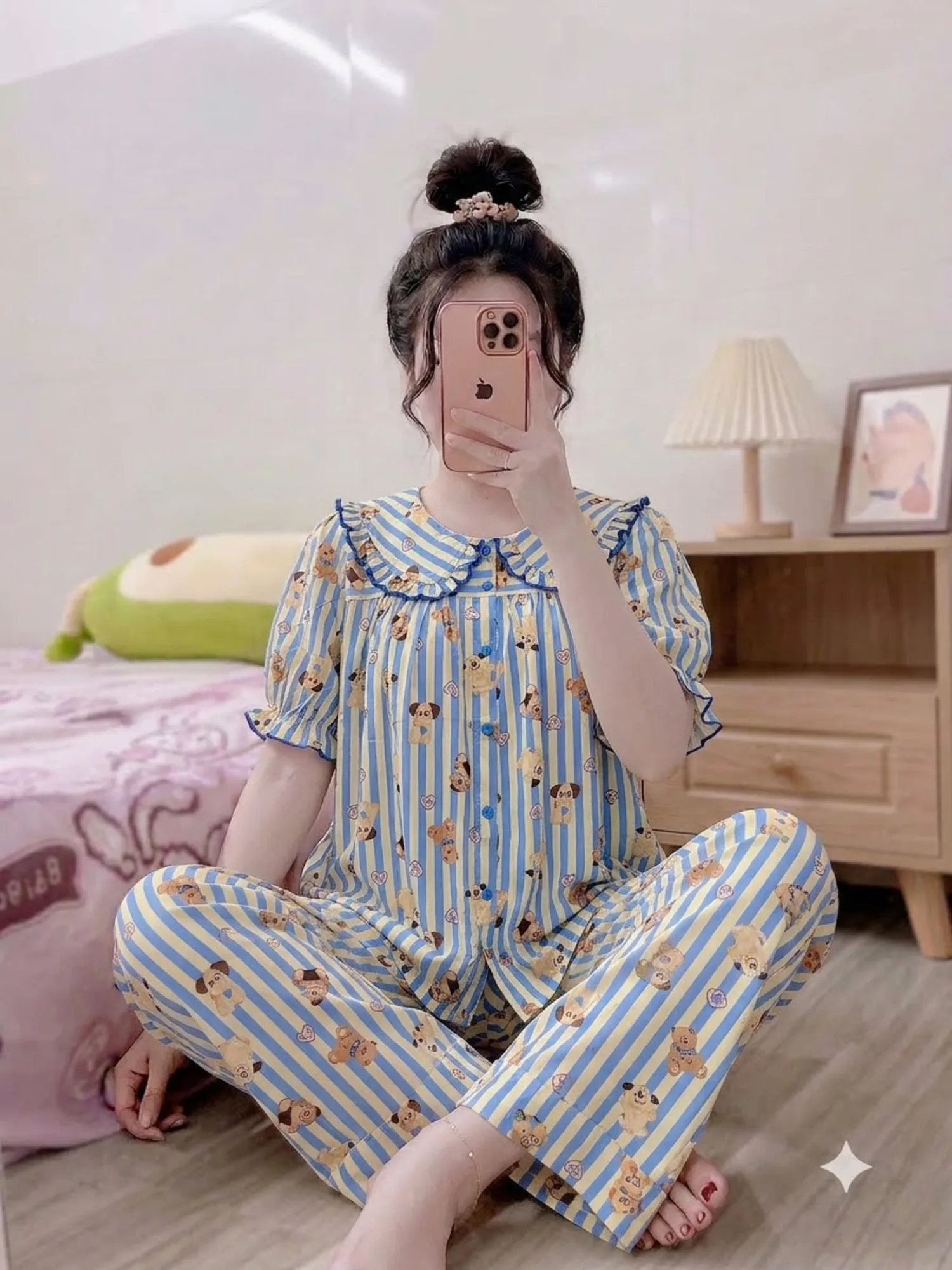 Màu Vàng bơ gấu sọc
